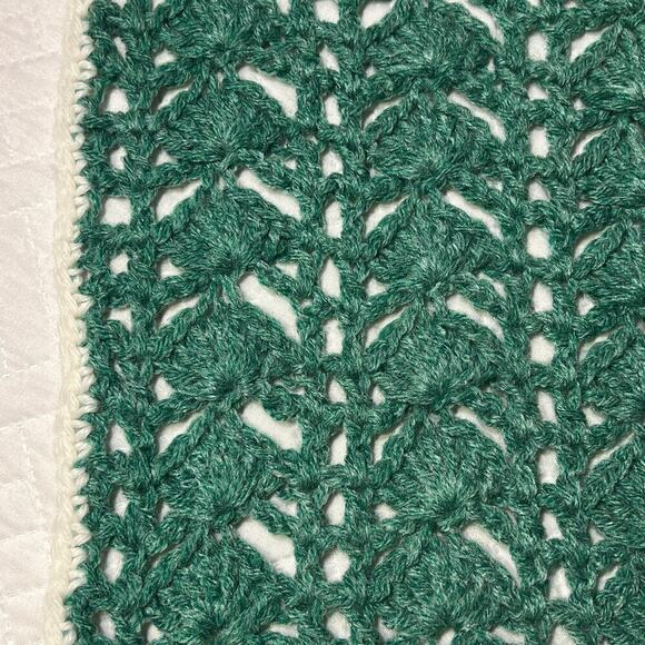 Handmade VINTAGE Womens Crocheted Boatneck Smock Vest OS Chunky Knit Elf Holiday - Picture 6 of 6